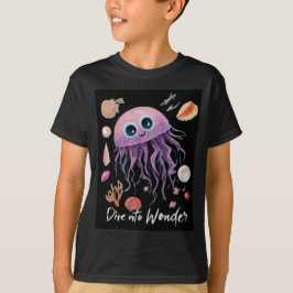 T-shirt pour enfants de méduses colorées