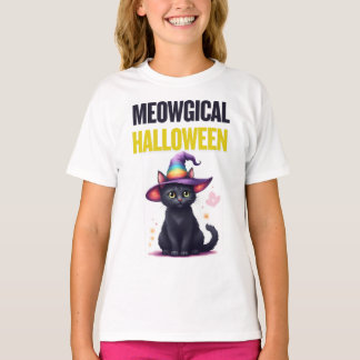 T-shirt pour enfants d'Halloween méowgical - Chat