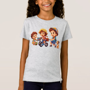 T-Shirt pour enfants Dino Jouer - Amusant et confo