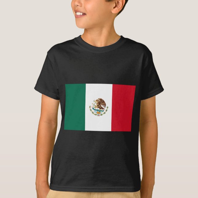 T-shirt pour enfants du drapeau mexicain (Devant)