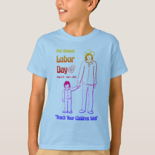 T-shirt pour enfants Fête du Travail 2025