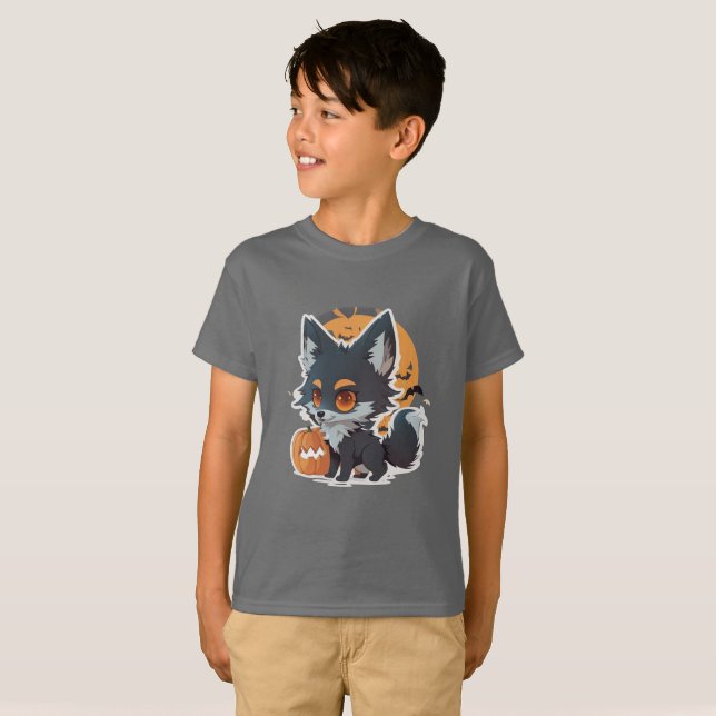 T-shirt pour enfants Halloween 2026 - jolie concep (Devant entier)