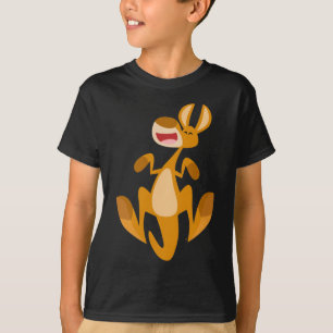 T-shirt pour enfants Kangourou sautant dessin anim