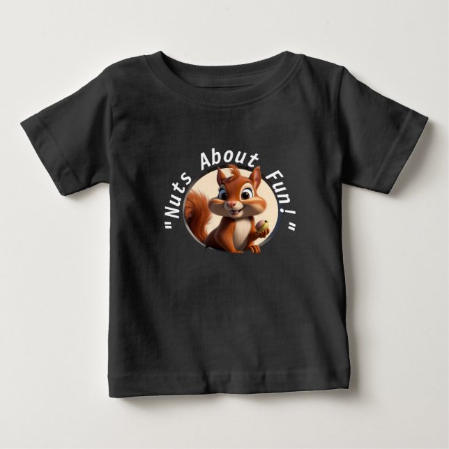 T-shirt pour enfants mignon avec l'écureuil adorab (Devant)