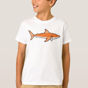 T-shirt pour enfants Orange Shark – Océan amusant