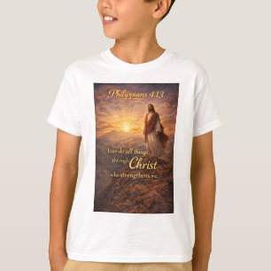 T-shirt pour enfants Philippiens 4:13 chrétien