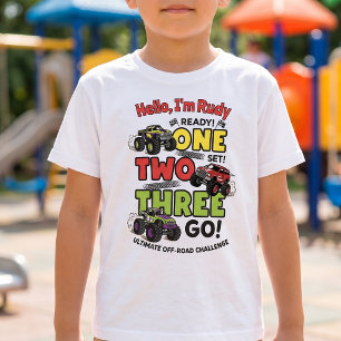 T-shirt pour enfants "Prêts, partez" pour camion m