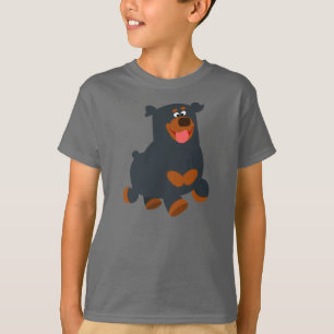 T-shirt pour enfants Rottweiler de dessin animé ga