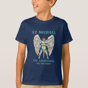T-Shirt pour enfants Saint Michel Archange Prière