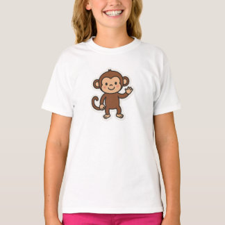 T-shirt pour enfants Singe Malicieux – Dessin d'an