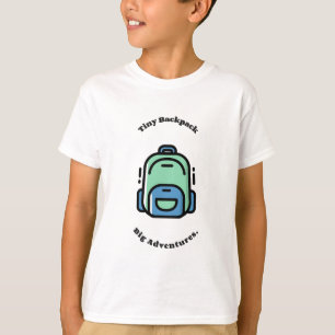 T-shirt pour enfants Tiny Backpack Big Adventures