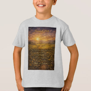T-shirt pour enfants verset biblique Jérémie 29:11