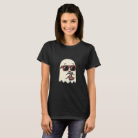 T-shirt pour femme avec un fantôme mignon et des l