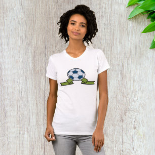 T-Shirt Pour Femme De Football Et De Ruban