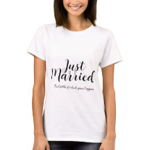 T-shirt pour femme juste mariée – La bataille pour
