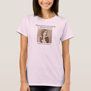 T-shirt pour femme "Pourquoi vivons-nous"