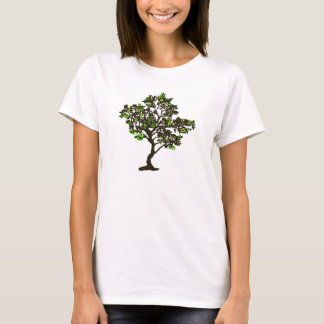 T-shirt pour femmes avec arbre symbole de recyclag