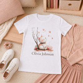 T-shirt pour femmes avec chaton mignon personnalis