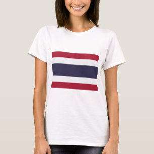 T-shirt pour femmes avec drapeau de la Thaïlande