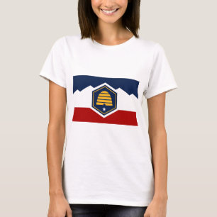 T-shirt pour femmes avec le drapeau de l'Utah, Éta