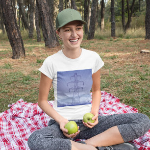 T-shirt pour femmes avec ligne de tour de puissanc