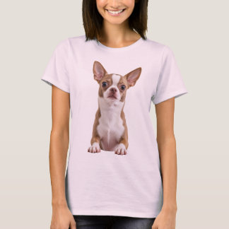 T-shirt pour femmes avec portrait de chien chihuah