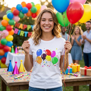 T-Shirt pour femmes Ballons de Fête