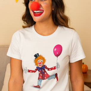T-shirt pour femmes Clown avec un ballon