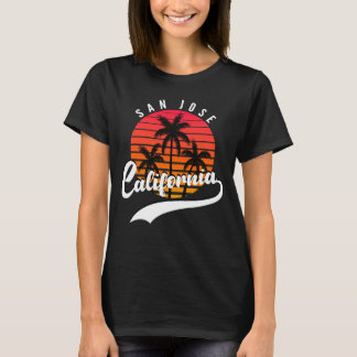 T-shirt pour femmes coucher de soleil à San Jose, 