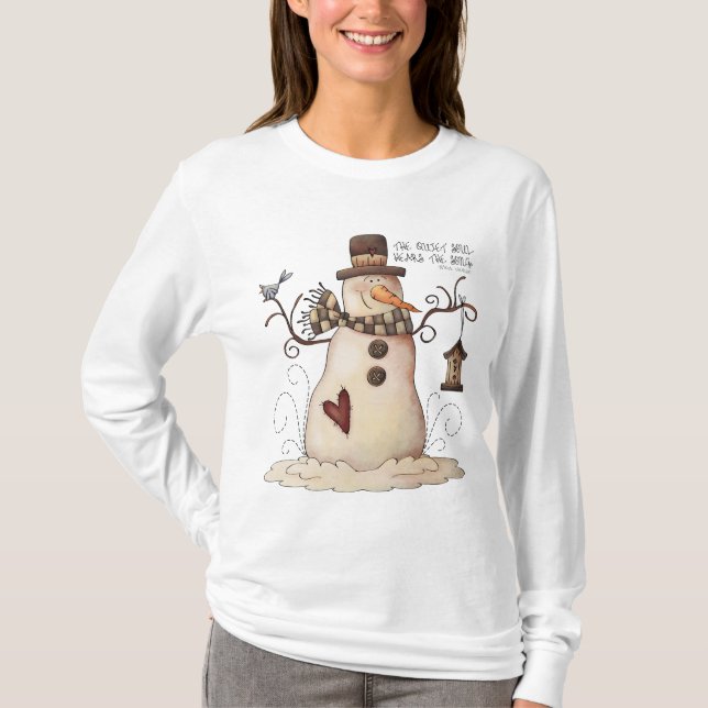 T-shirt pour femmes motoneiges inspirant Noël (Devant)