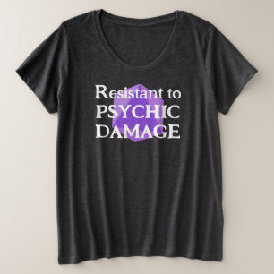T-shirt pour femmes résistant aux dégâts psychique