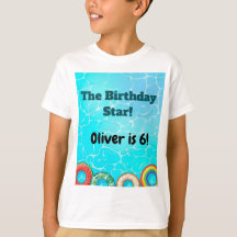 T-Shirt pour fête au bord de la piscine pour enfan
