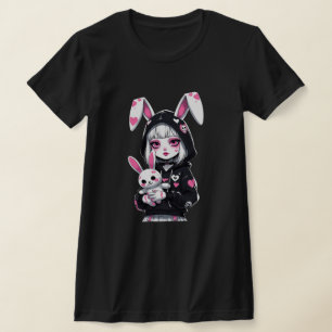 T-shirt pour fille diable - Éffrayante mignonne