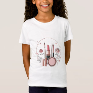 T-shirt pour filles amatrices de maquillage mignon