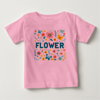 T-shirt pour filles avec des lettres mignonnes et