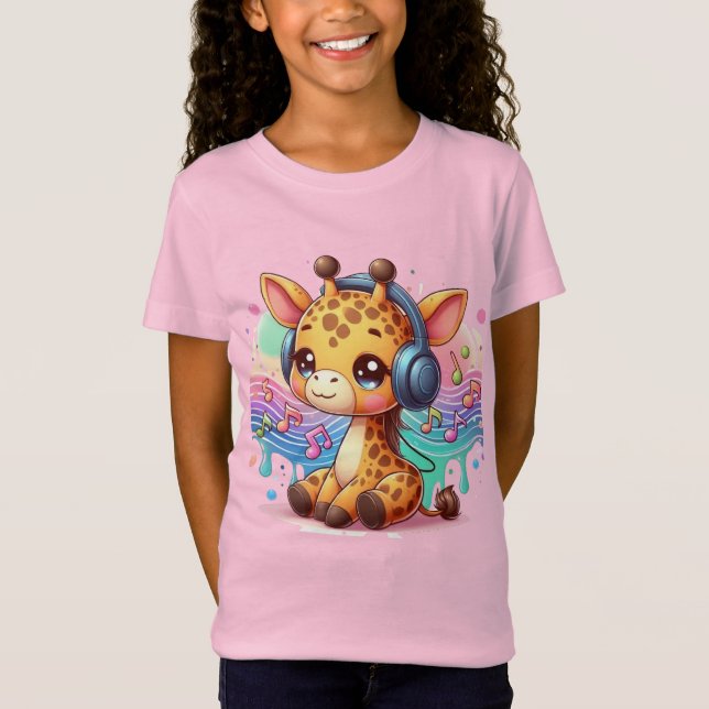 T-shirt pour filles avec une jolie illustration de (Devant)