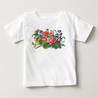 T-shirt POUR FILLES BÉBÉ FLEURS JAPONAISES do-it-y
