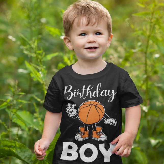 T-Shirt pour garçon anniversaire de basketball (Créateur téléchargé)