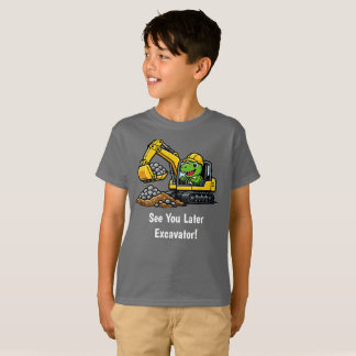 T-Shirt pour garçons Construction Excavatrice T-Re