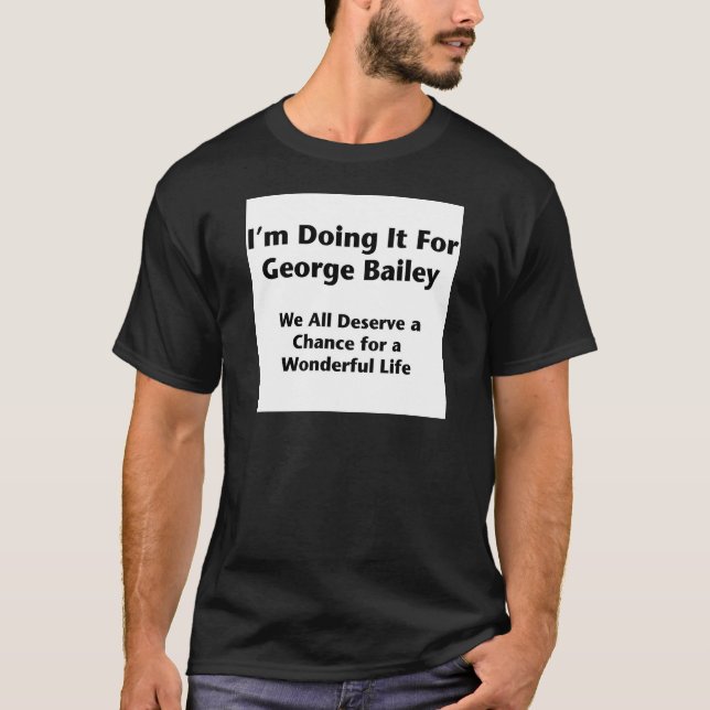 T-shirt Pour George Bailey — Occupy Wall Street (Devant)