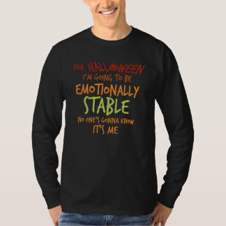 T-shirt Pour Halloween, je vais être émotionnellement stab