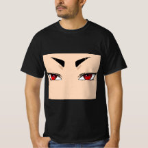 T-shirt pour homme avec des yeux d'anime rouges et