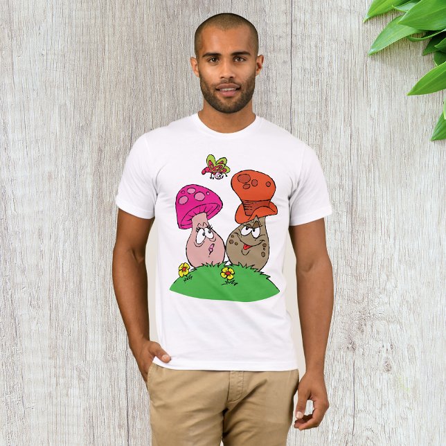 T-Shirt pour homme de champignons de dessin (Créateur téléchargé)