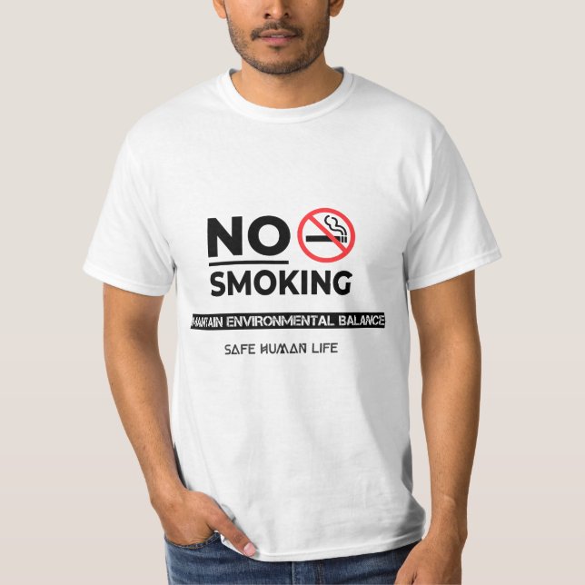 T-shirt pour homme non fumeur (Devant)
