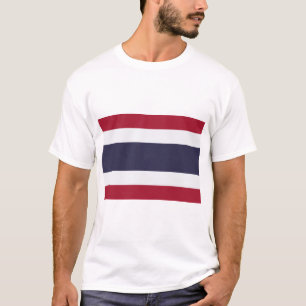 T-shirt pour hommes avec le drapeau de la Thaïland