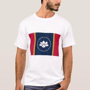 T-shirt pour hommes avec le drapeau de l'État du M