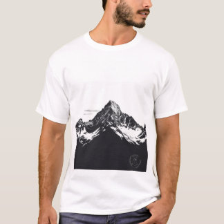 T-shirt pour hommes avec un design noir et blanc