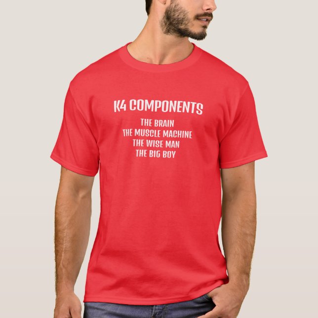 T-shirt pour hommes | Composants K4 (Devant)