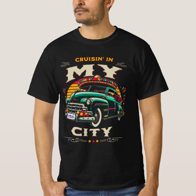 T-Shirt pour hommes de Cruisin' USA (Devant)