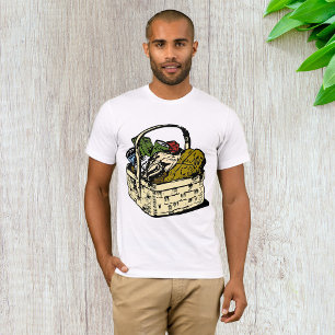 T-shirt pour hommes de panier alimentaire